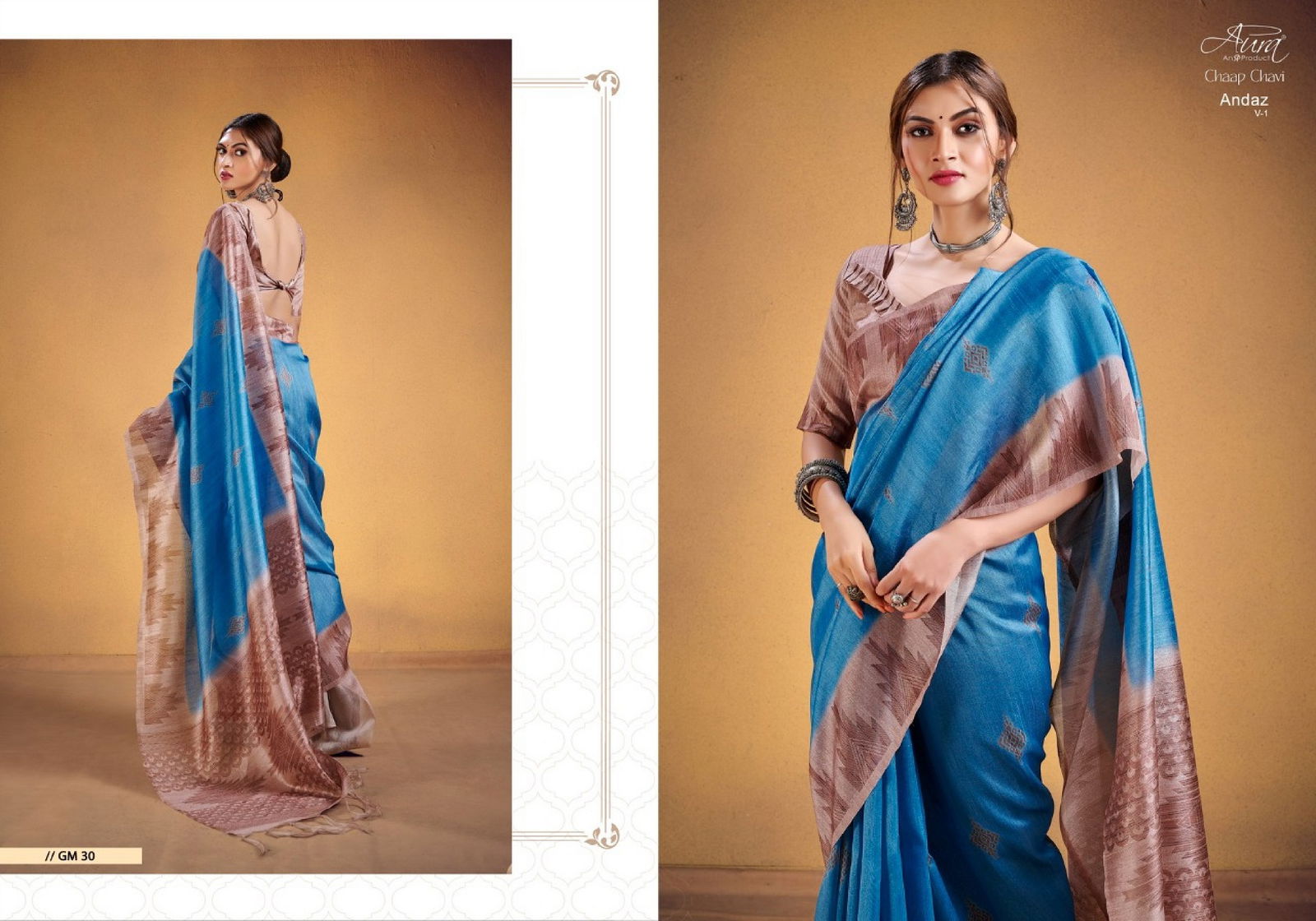 Aura Andaz 1 Ethnic Wear Wholesale Handloom Silk Sarees Catalog
